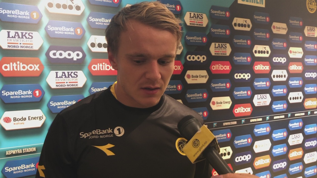 Marius Lode etter kampen mot Vålerenga